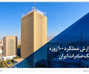 گزارش عملکرد 100 روزه؛ بانک صادرات ایران در مسیر سودآوری پایدار
