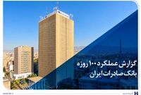 گزارش عملکرد 100 روزه؛ بانک صادرات ایران در مسیر سودآوری پایدار
