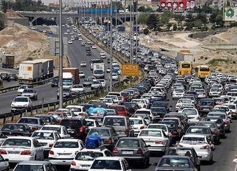 ترافیک سنگین در آزادراه کرج_قزوین