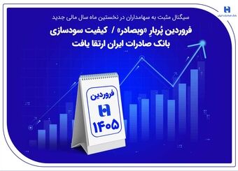 فروردین پُربارِ «وبصادر» / کیفیت سودسازی بانک صادرات ایران ارتقا یافت
