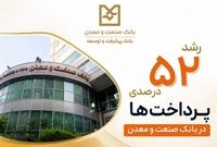 رشد ۵۲ درصدی پرداخت تسهیلات بانک صنعت و معدن در دولت چهاردهم

