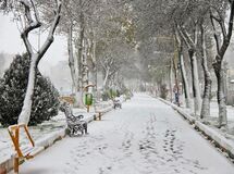 اخطاریه بارش سنگین برف در برخی استان‌ها