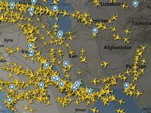 کاهش ۸۵ درصدی پروازهای عبوری از آسمان ایران در فروردین ماه