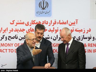امضای قرارداد ایران با رنو