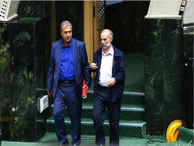 علی ربیعی و علیرضا محجوب به بهارستان آمدند