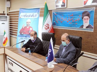 دیداری برای شکوهِ حضور / استقرار صدا و سیمای خوزستان در شرکت لوله سازی اهواز