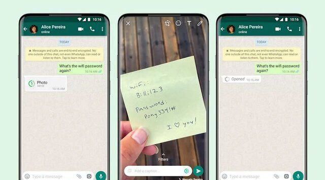تصاویر محو شونده به واتساپ اضافه شد