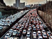 ترافیک صبحگاهی در بزرگراه صدر و بزرگراه شهید همت
