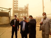 بازدید فرماندار ویژه  آبادان از پالایشگاه روغن سازی ایرانول