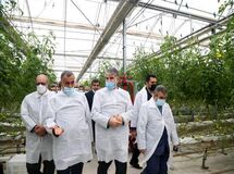 بازدید وزیر جهاد کشاورزی از مجتمع گلخانه ای سبزی و صیفی دشت ناز در میاندرود