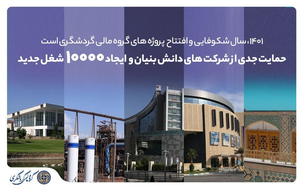 ۱۴۰۱، سال شکوفایی و افتتاح پروژه‌های گروه مالی گردشگری