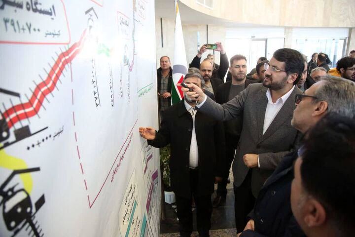 بازدید وزیر راه و شهرسازی از راهآهن میانه-اردبیل