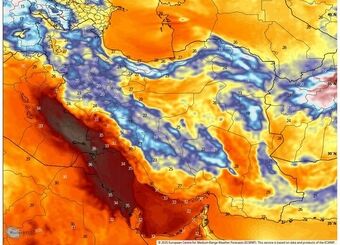 هشدار نارنجی شدت دما در ۹ استان