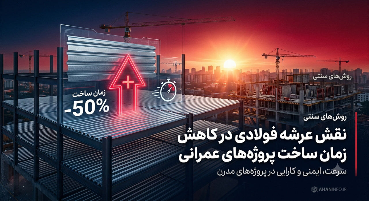 نقش عرشه فولادی در کاهش زمان ساخت پروژه‌های عمرانی